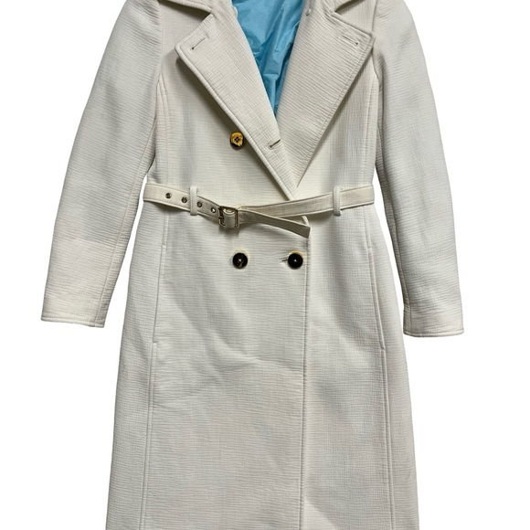 Club Monaco Jackets & Blazers - Club Monaco Collection Women’s Ivory Belted Trench Coat XS Double Breasted